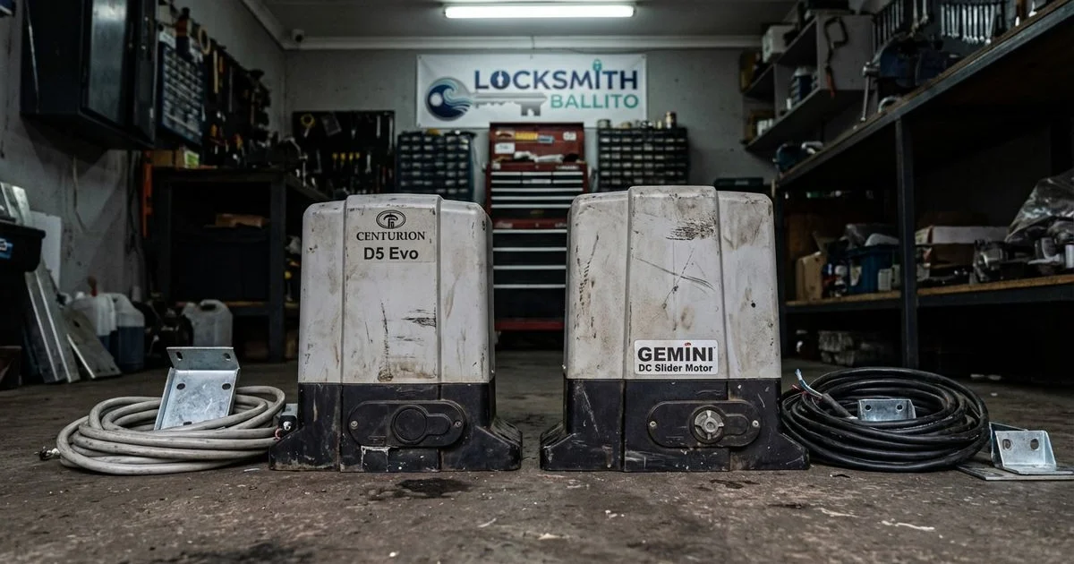Centurion D5 Evo and Gemini gate motors serviced by a locksmith in Ballito